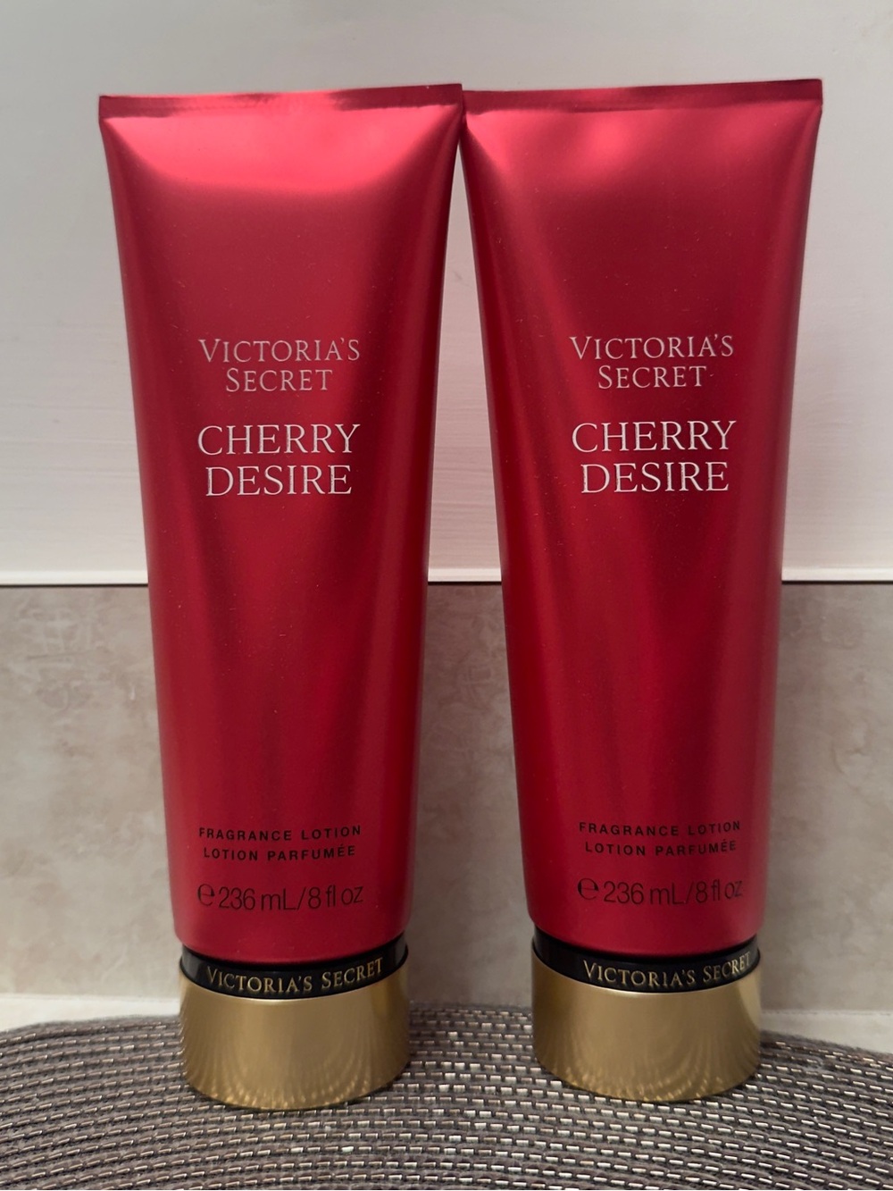 NWT Victoria's Secret Cherry Desire Fragrance Lotion Set